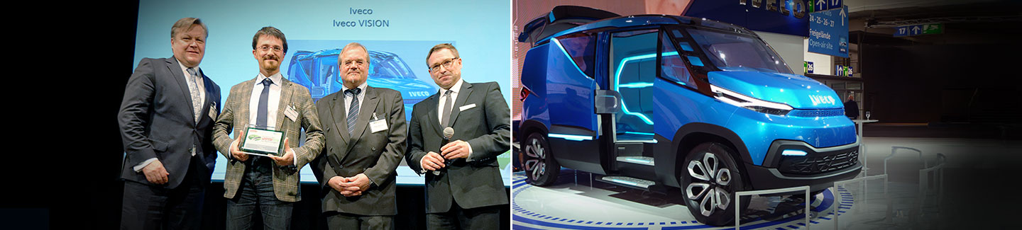Iveco focus on sustainability recognised with award for its "Vision" concept