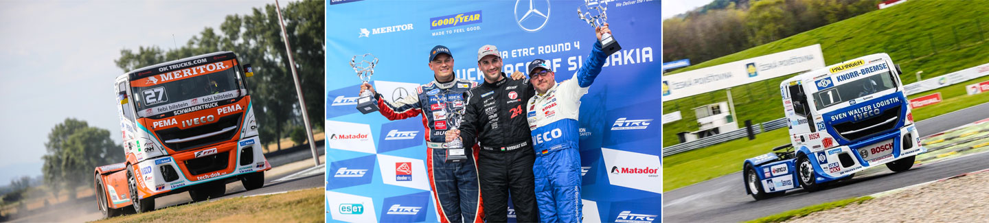 The Bullen of IVECO Magirus three times on the podium of the Slovakia Ring Grand Prix