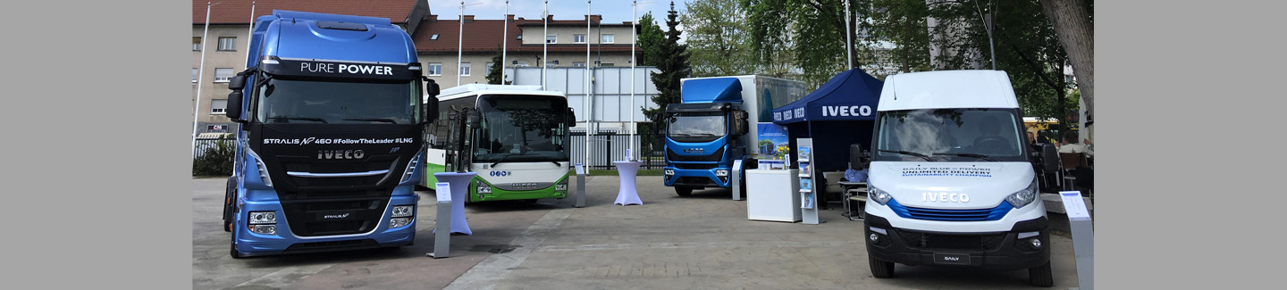 IVECO espone la propria gamma completa di veicoli alimentati a gas naturale in occasione dei TEN-T Days 2018 ​​​​​​la conferenza dedicata alla mobilità sostenibile promossa dalla Commissione europea