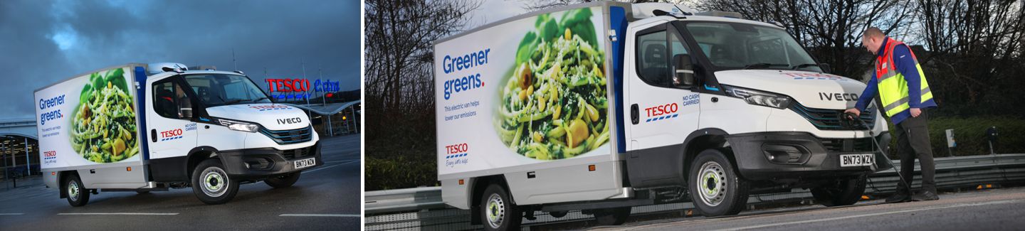 UK supermarket Tesco expands home delivery electric fleet with 151 IVECO eDaily vehicles