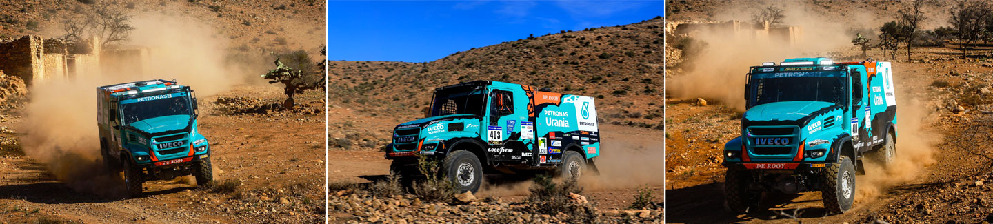 Il Team PETRONAS De Rooy IVECO raggiunge il podio nella prima tappa dell’Africa Eco Race 2018