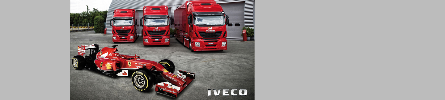 Iveco предоставила три тягача Stralis Hi-way для гоночной команды Скудерия Феррари