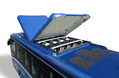 CNG TANKS INTEGRATED IN THE ROOF

 <br><span style="color: #3466cd;">THE SAME HEIGHT AS DIESEL</span>