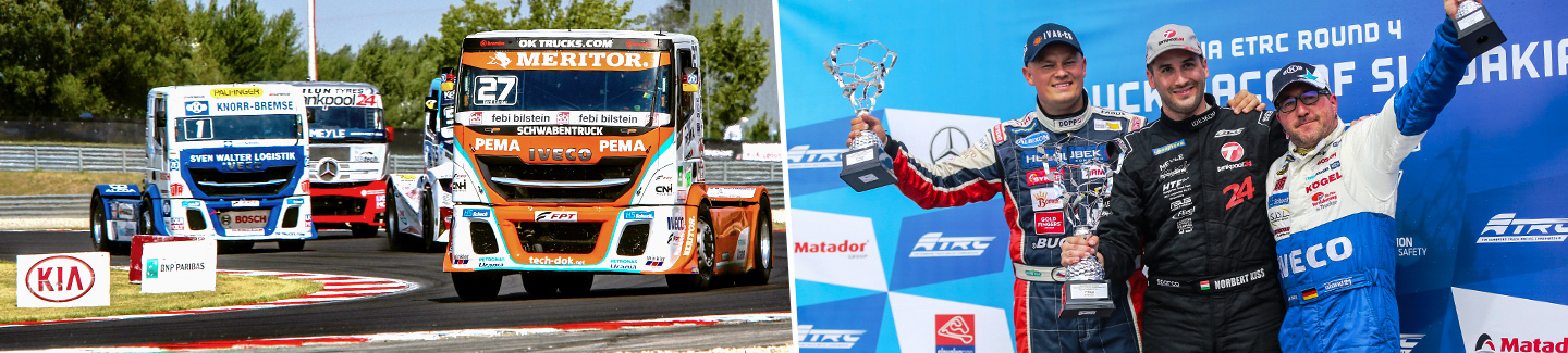 Команда Bullen of IVECO Magirus три раза заняла подиум в Гран-при «Кольцо Словакии»
