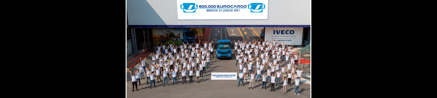 IVECO празднует выпуск 600-тысячного Eurocargo на легендарном заводе в Брешии