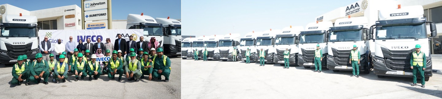 IVECO and Arabian Auto Agency deliver 20 IVECO S-Way to Globe Marine Services Co in Kingdom of Saudi Arabia