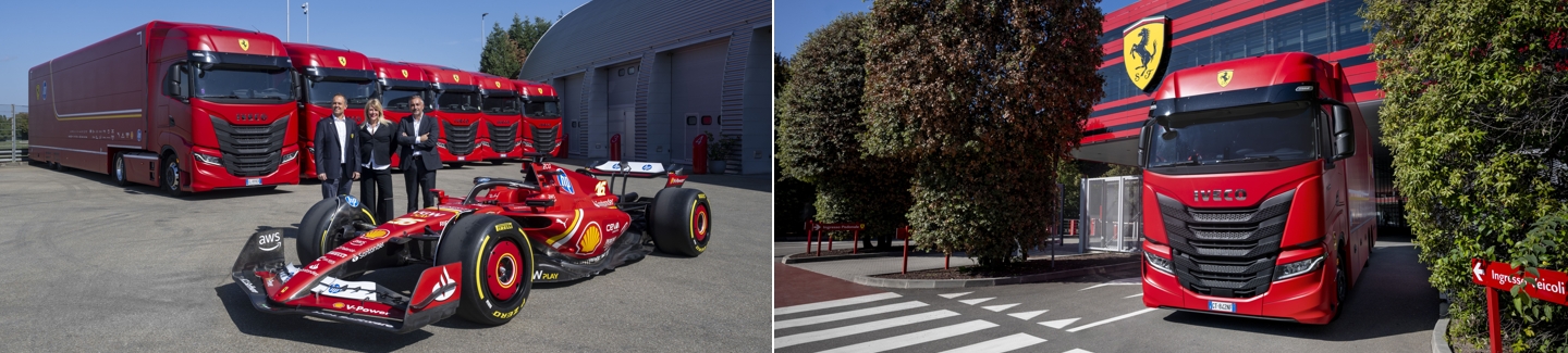 IVECO delivers a fleet of 16 heavy and light commercial vehicles to Scuderia Ferrari HP