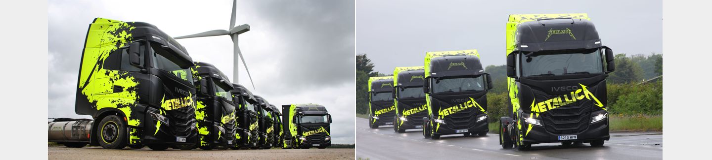 أسطول IVECO متعدد مصادر الطاقة لانطلاق المرحلة الأوروبية لجولة فرقة Metallica M72
