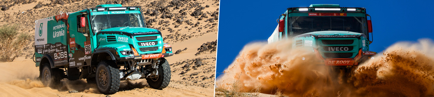 Objectif atteint pour le Team PETRONAS De Rooy IVECO lors des débuts du Rallye Dakar au Moyen-Orient