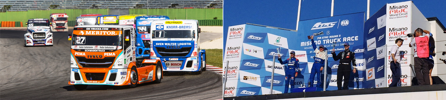 The Bullen of IVECO Magirus win second race at the Italian Grand Prix 2017 at the Misano circuit