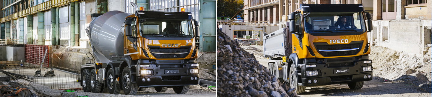 New Stralis X-WAY: the completely new construction logistics and urban services range that combines the legendary Trakker chassis and off-road capability with the best-in-class payload, ultimate on-road performance and fuel efficiency