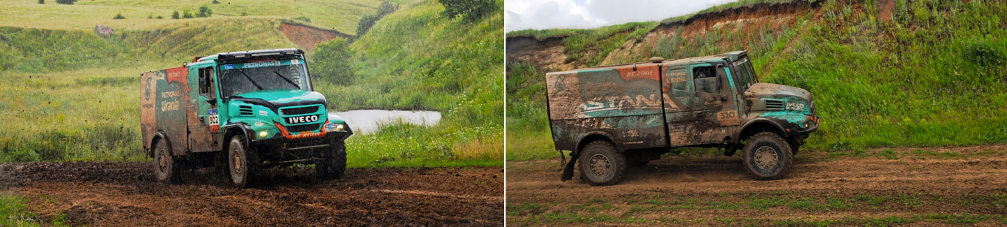 SILK WAY RALLY 2017: two IVECO trucks on the podium of the second stage