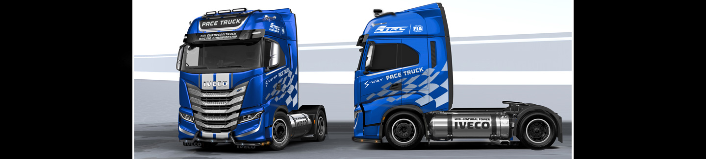 Sustainable ETRC 2021: IVECO contributes towards a virtually carbon neutral championship with an IVECO S-WAY NP pace truck