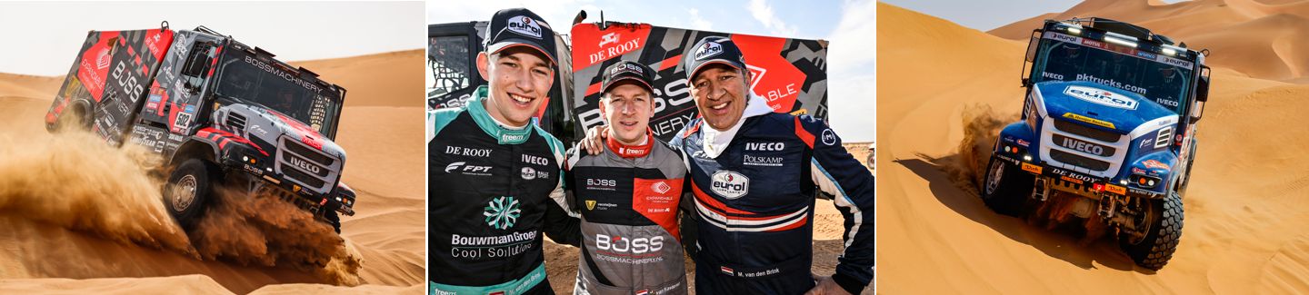 IVECO remporte le rallye raid Dakar 2023 avec les équipes Boss Machinery De Rooy IVECO et Eurol De Rooy IVECO