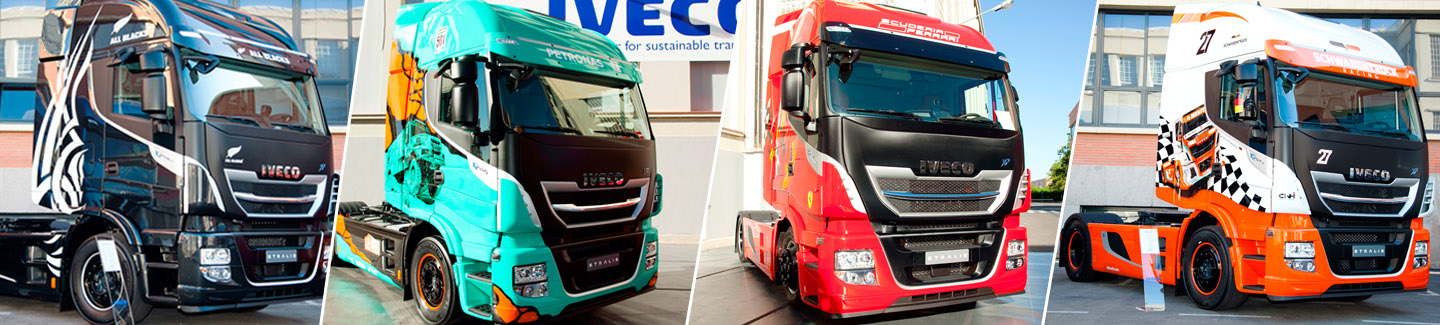 Iveco의 트럭 레이싱 팀인Team Schwabentruck가 Stralis XP-R로 트럭 그랑프리에 출전하는 가운데