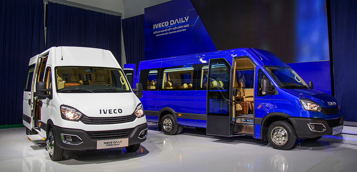 Các phiên bản IVECO DAILY phù hợp với nhu cầu vận tải các tuyến cố định, dịch vụ du lịch, đưa đón học sinh